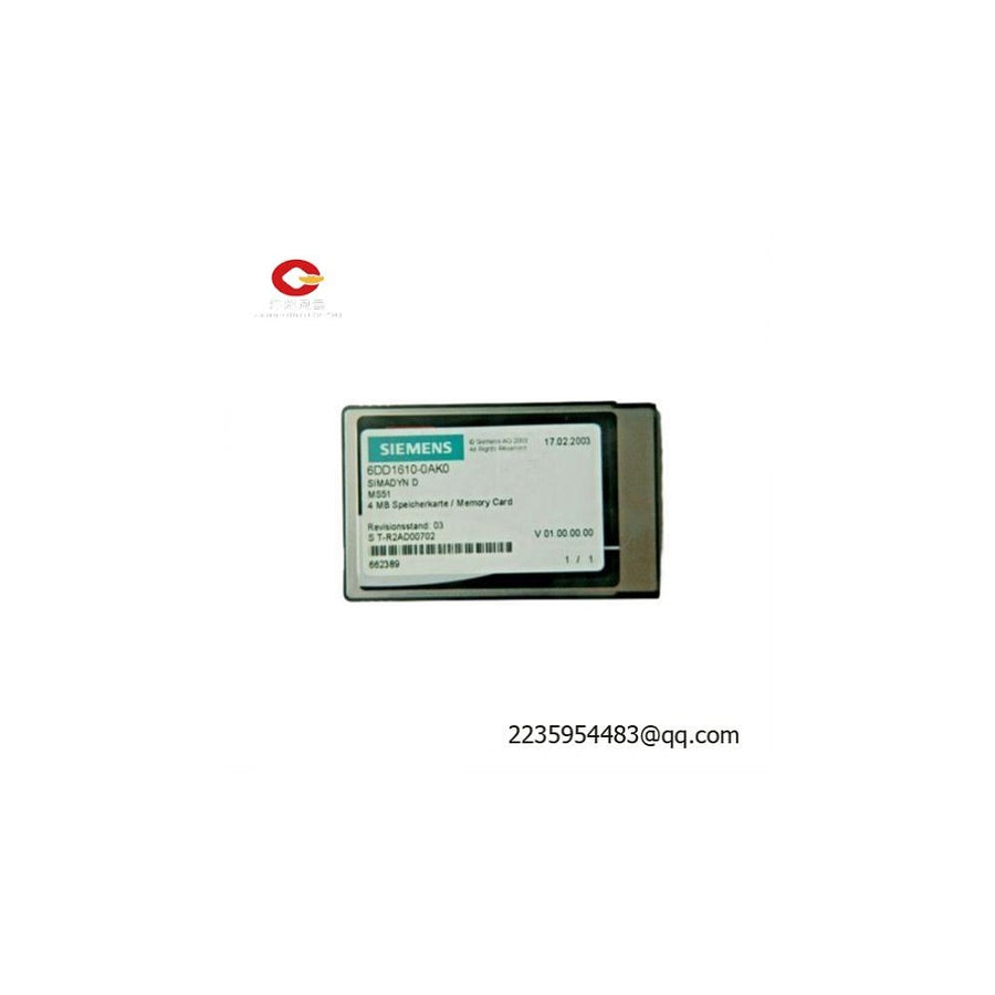 Siemens 6DD1610-0AK0 I/O Module product photo
