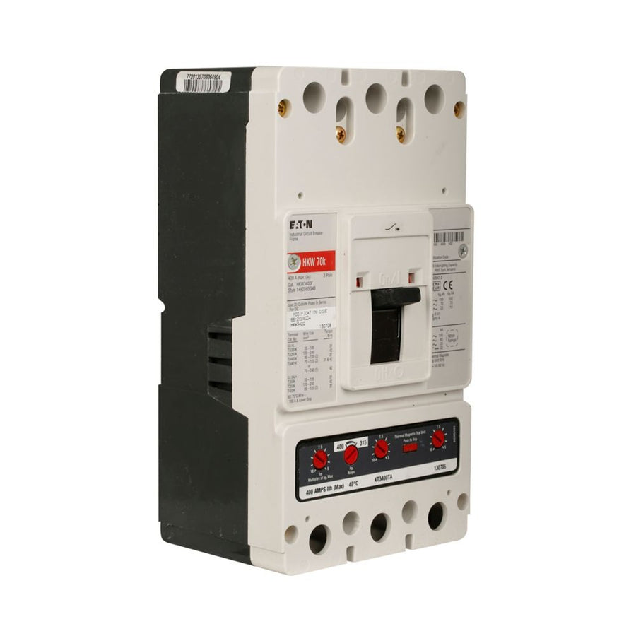 Eaton HKW3400 Series C molded case circuit breaker, K-frame, front view