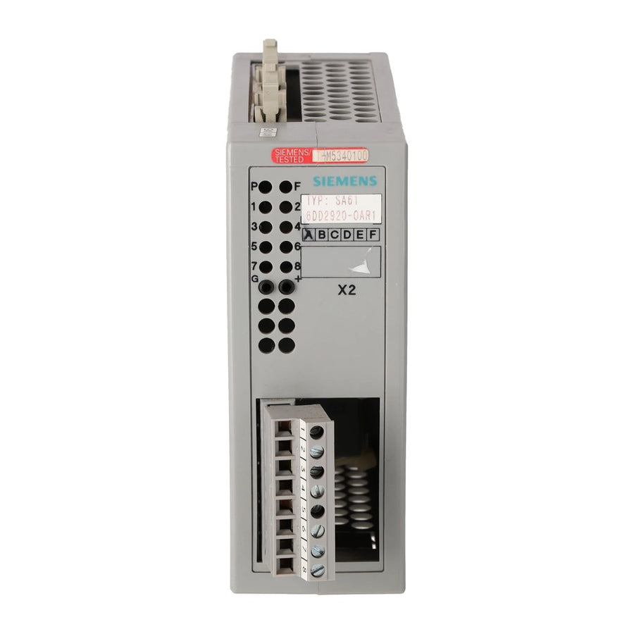 Siemens 6DD2920-0AU1 I/O Module product photo