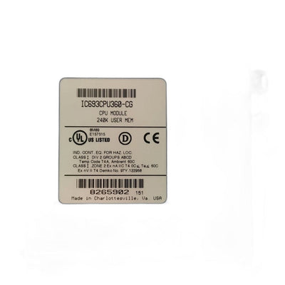 IC693CPU360 GE SPS-CPU-Modul Series 90-30 CPU, 240KB