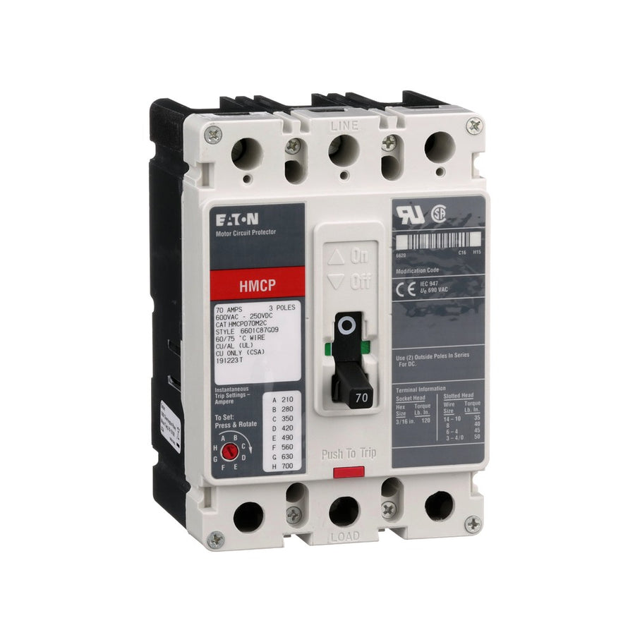 Eaton HMCP070M2C- HMCP Motor Circuit Protector product photo
