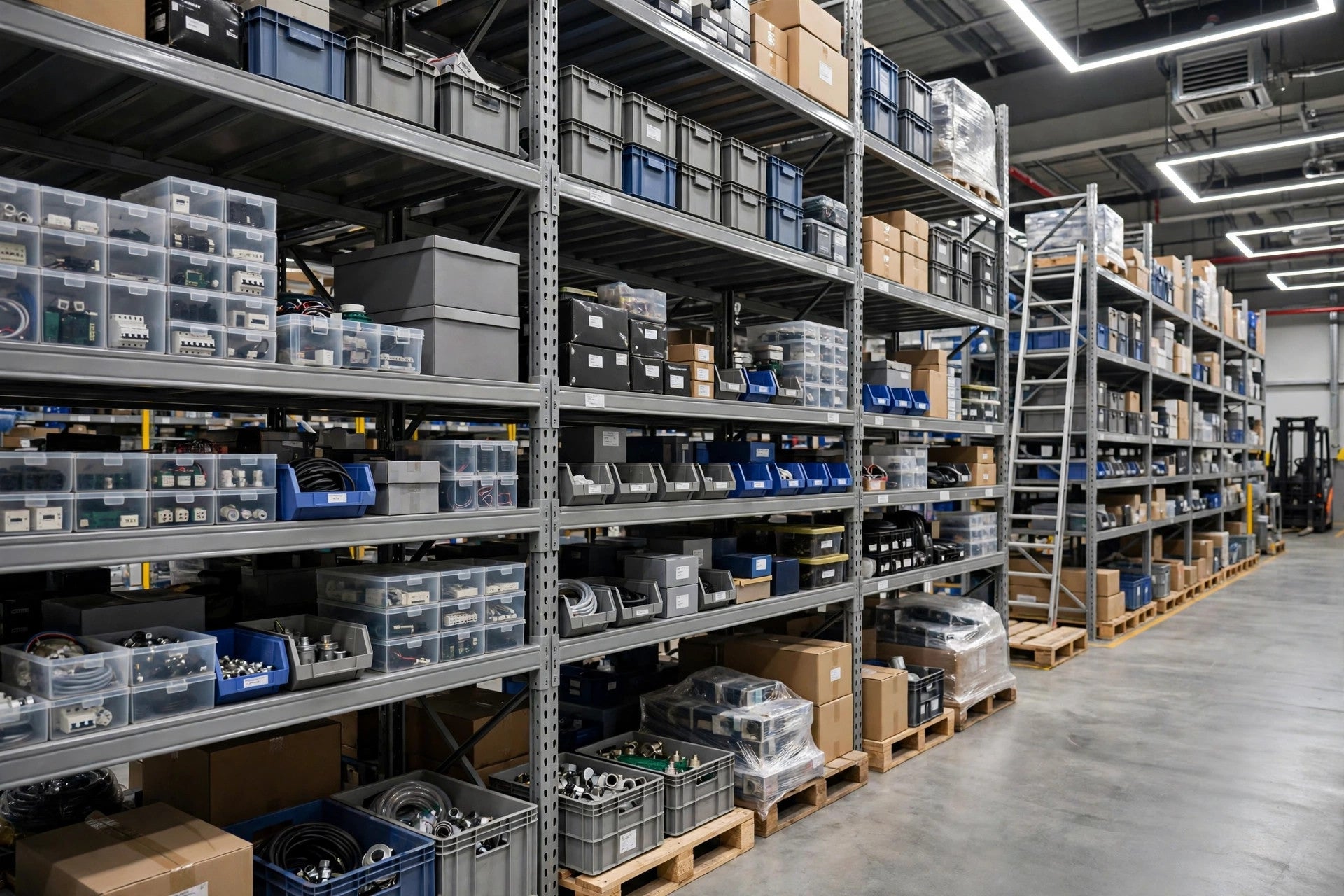 Industrial automation spare parts warehouse